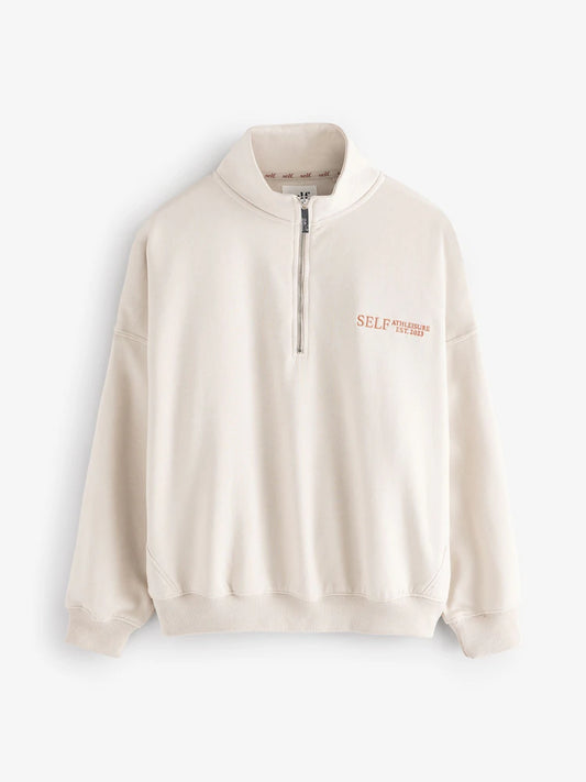 self. Stone Half Zip Sweatshirt